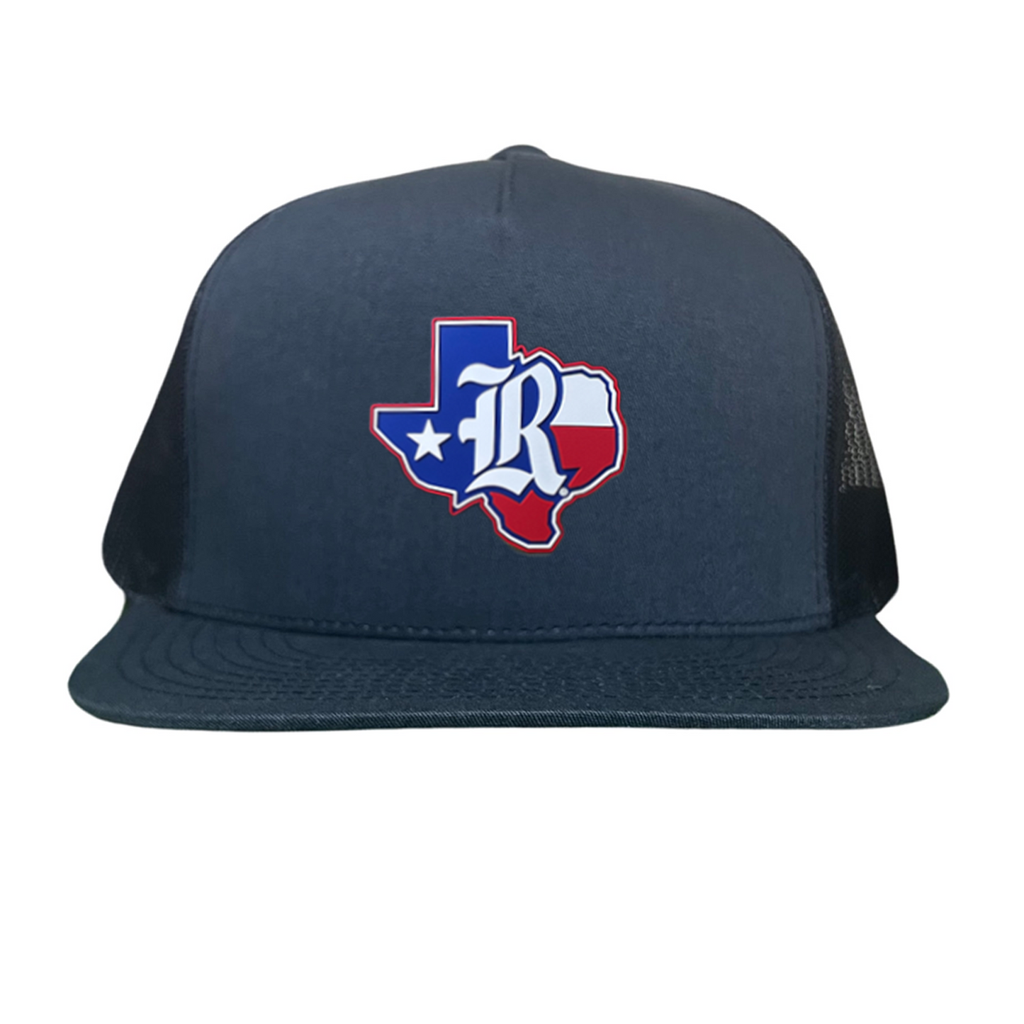 Rice University Old R State of Texas with Flag  Rubber Patch / Hats / 251 / Rice056 / MM