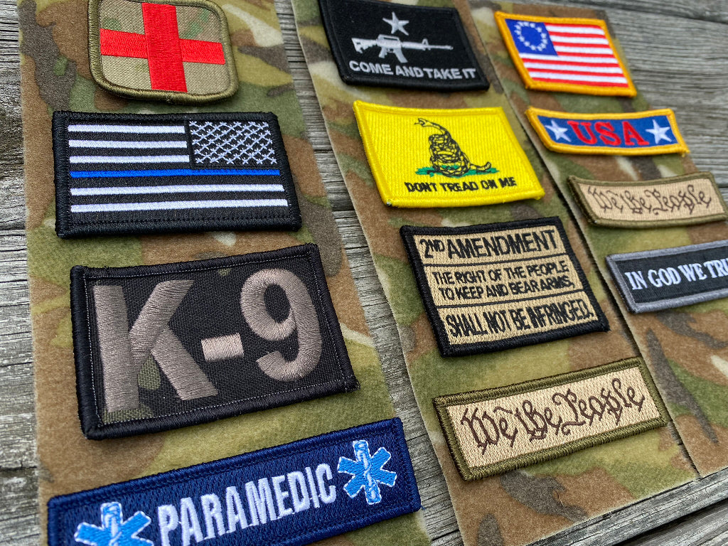Build a 4-pack Tactical Patch Set-Up - $12 Special