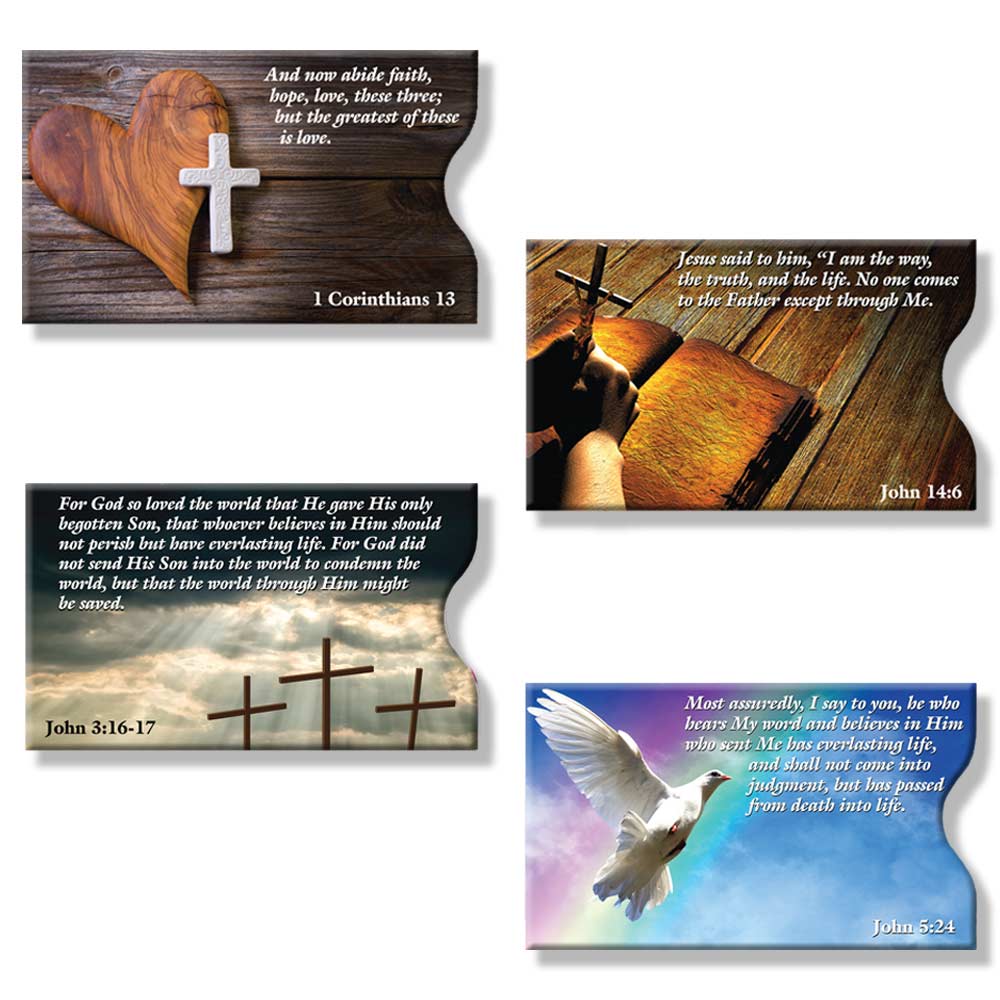 RFID Blocking Credit Card and Passport Sleeves - Faith Sleeve 20 Pack