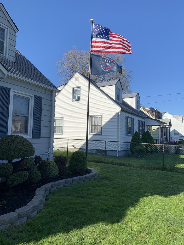 Telepatriot 400 Lumen Solar Flagpole Light - 48 LED Orbital System