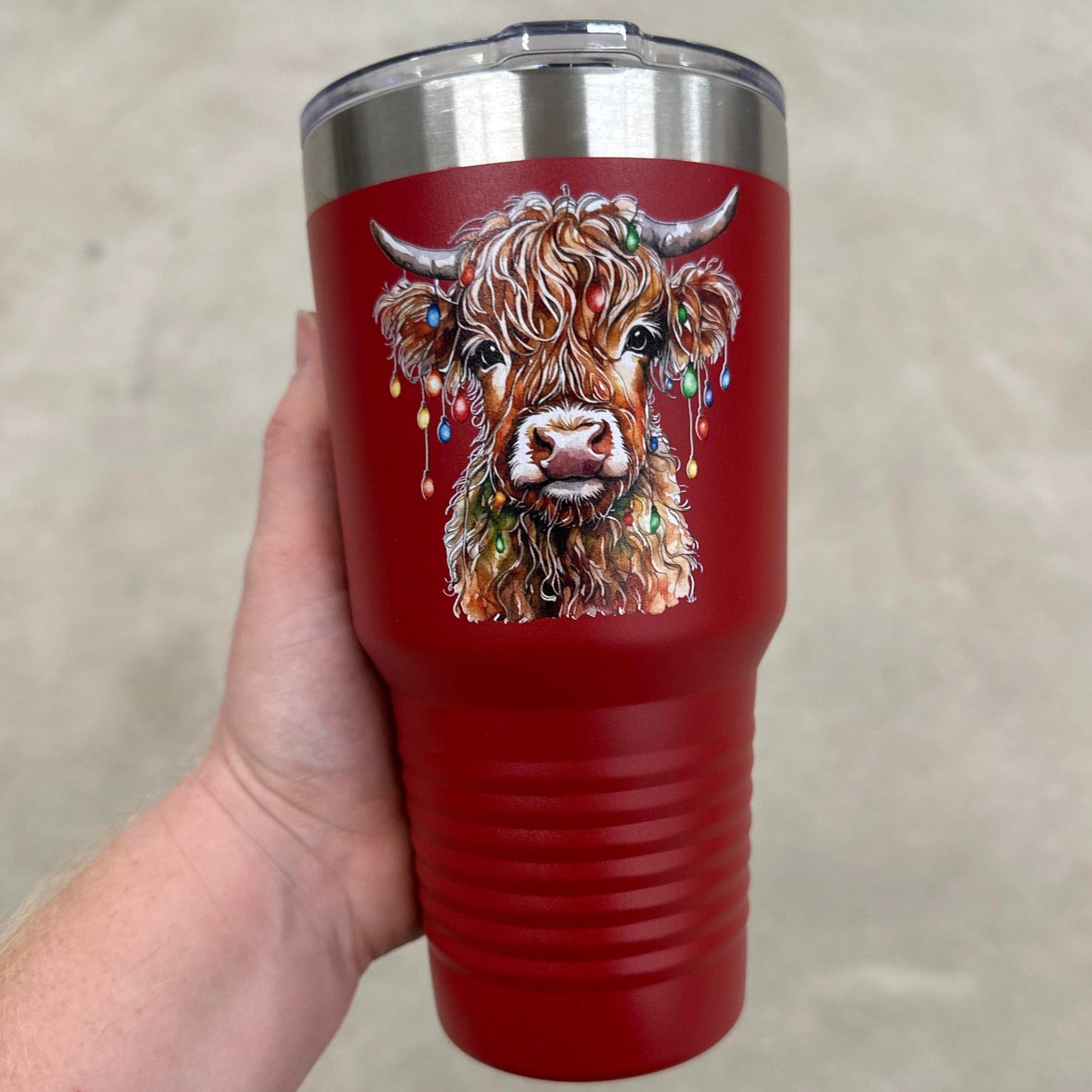Baby Christmas Highland Cow | Polar Camel Tumbler