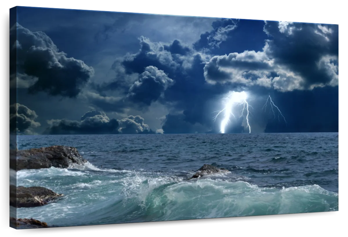 Ocean Storm Bolt Wall Art