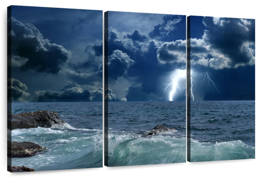 Ocean Storm Bolt Wall Art