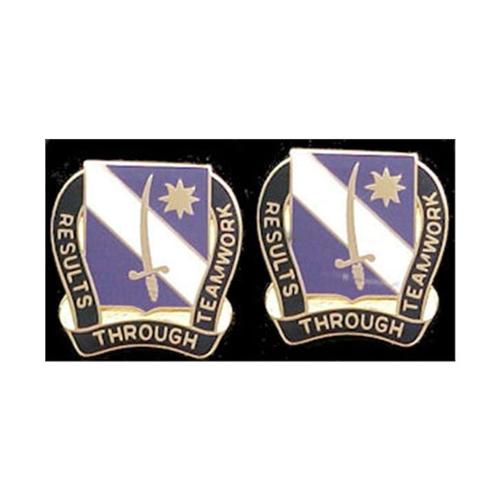 407th Civil Affairs Battalion Distinctive Unit Insignia - Pair      Results Through Teamwork