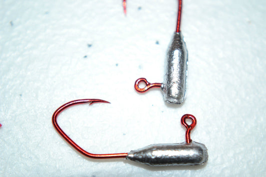 35pc Cam's 1/16 Tube / Insert Jig Heads #4  Red(Laser Sharp) Nasty Bend Hooks