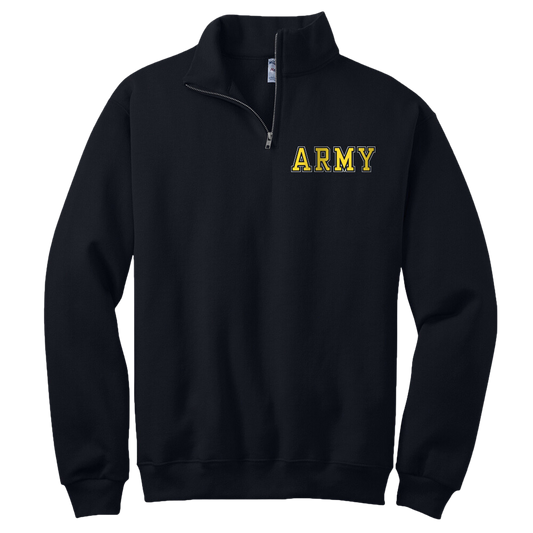 Army 1/4 Zip Sweatshirt (Black)