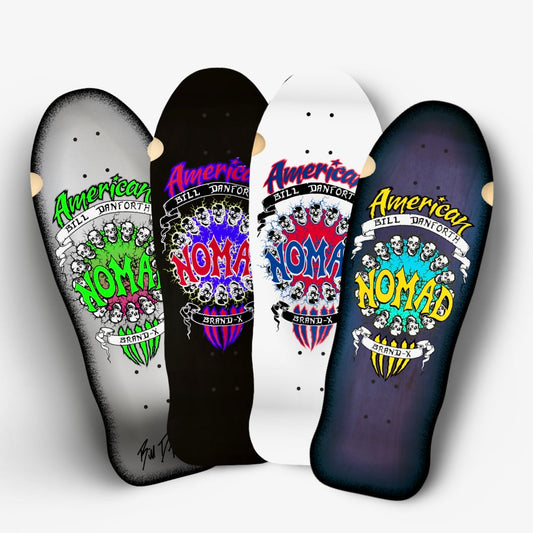 Bill Danforth Circle of Skulls 10”x30” Limited Edition, HAND-PAINTED Deck (PRE-ORDER, MAY 2027