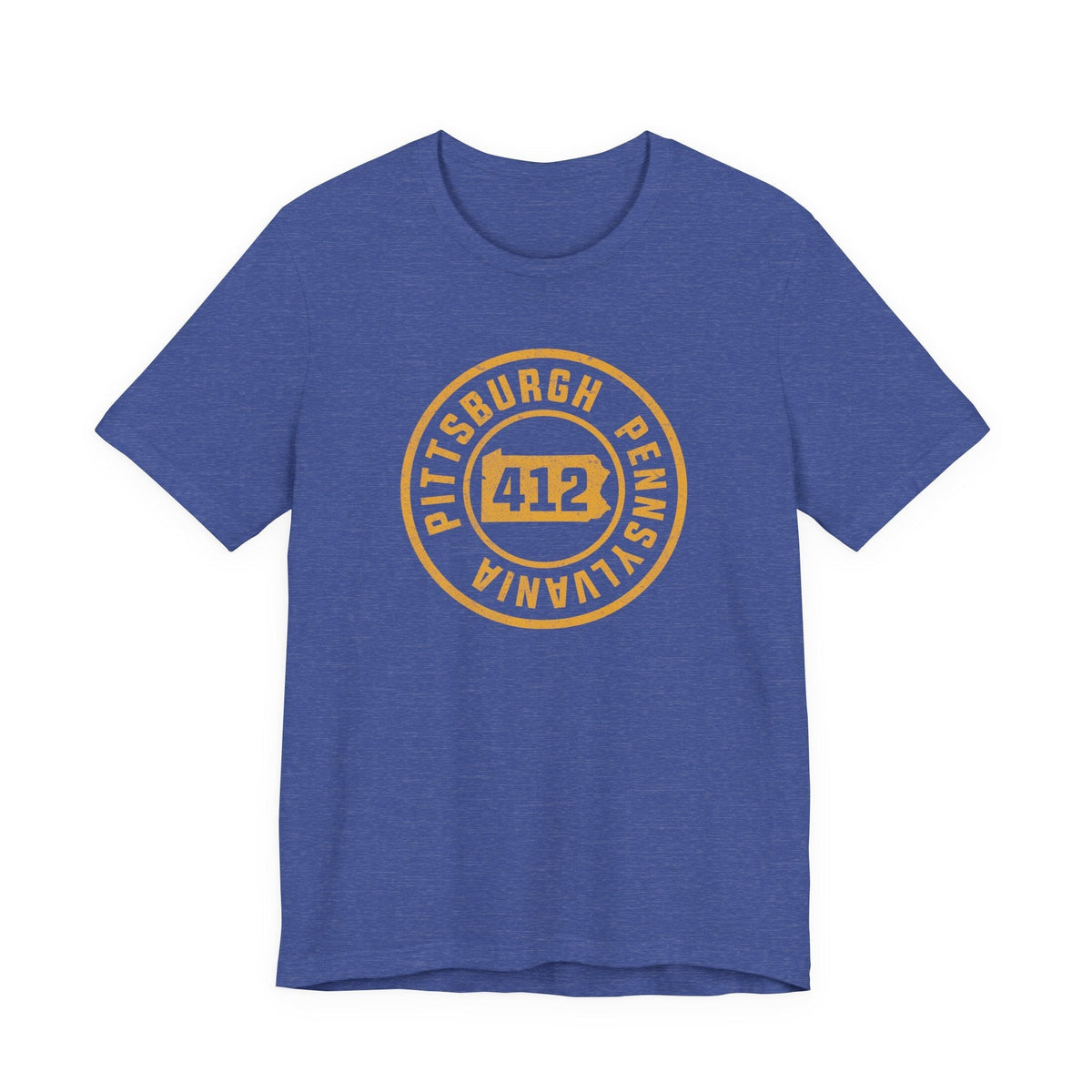 412 Area Code Pittsburgh Pa Stamped Short Sleeve T-Shirt