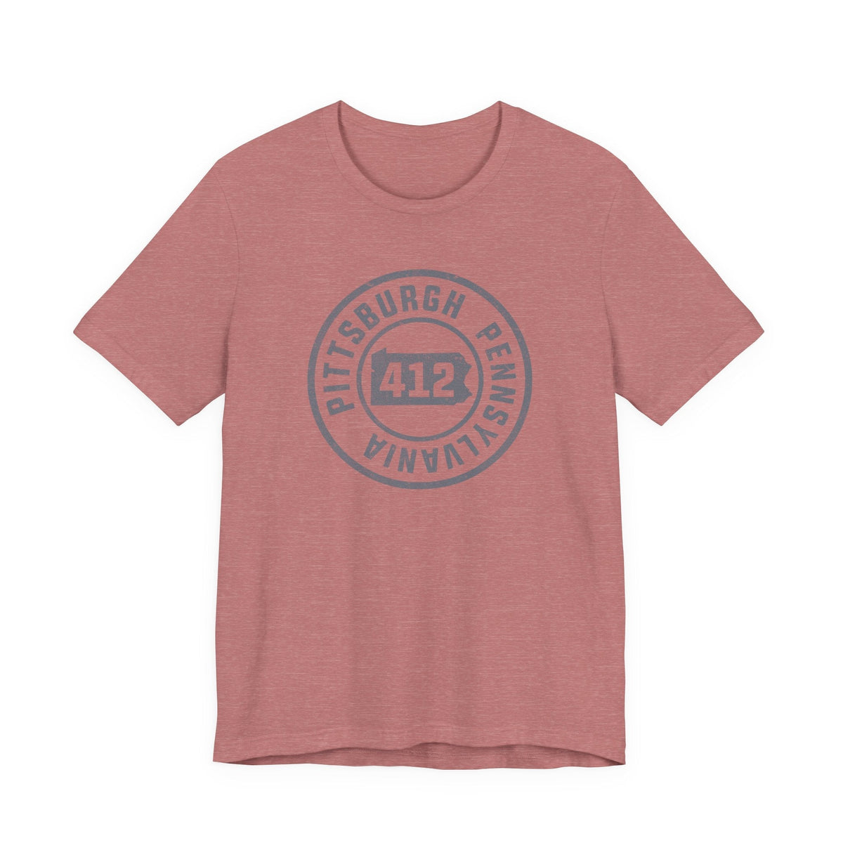 412 Area Code Pittsburgh Pa Stamped Short Sleeve T-Shirt
