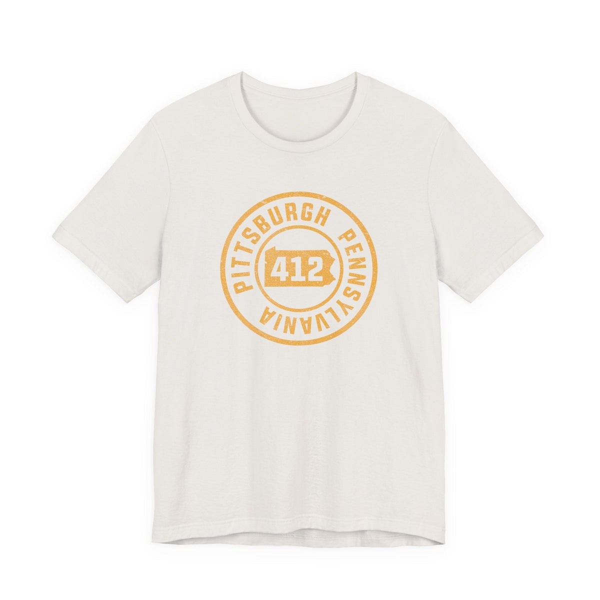 412 Area Code Pittsburgh Pa Stamped Short Sleeve T-Shirt