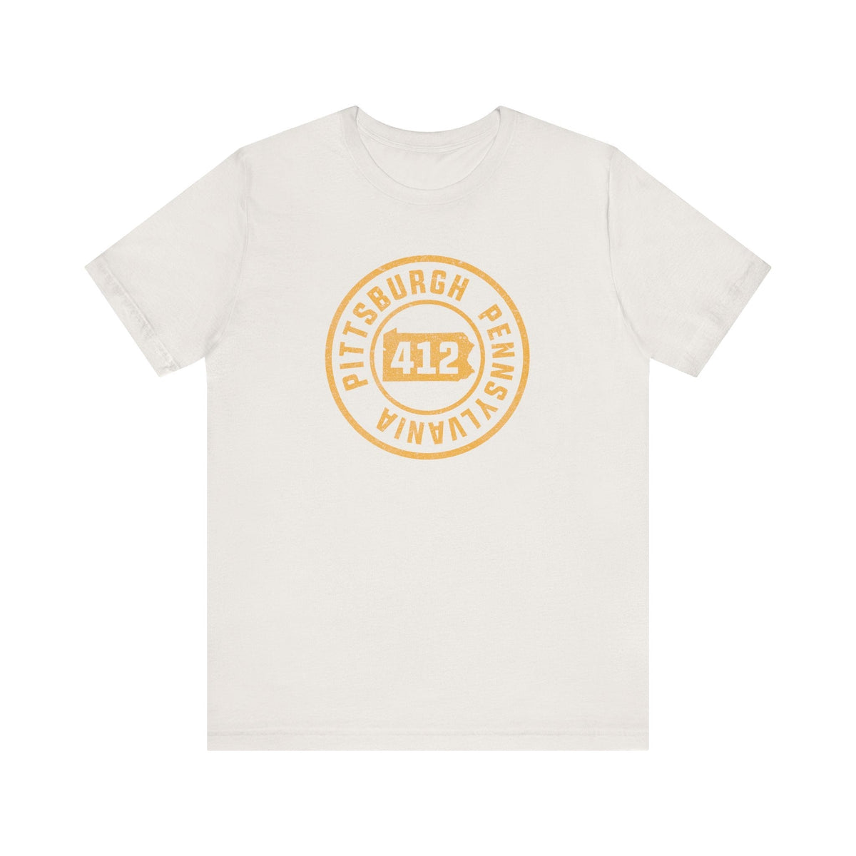 412 Area Code Pittsburgh Pa Stamped Short Sleeve T-Shirt