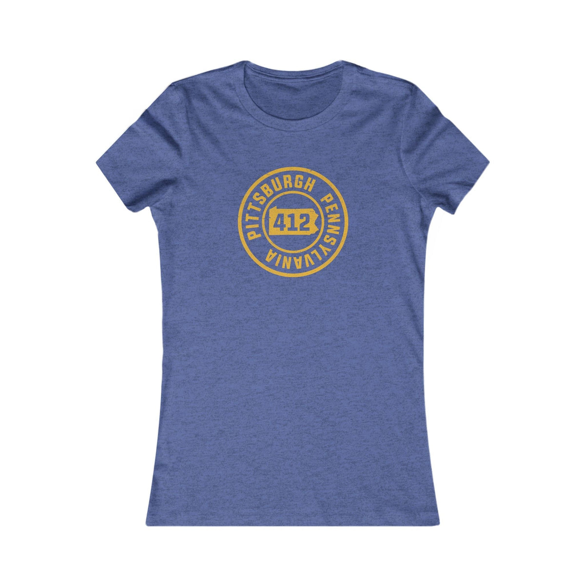 412 Area Code Pittsburgh Pa Stamped Women's  Slim Feminine Fit T-Shirt