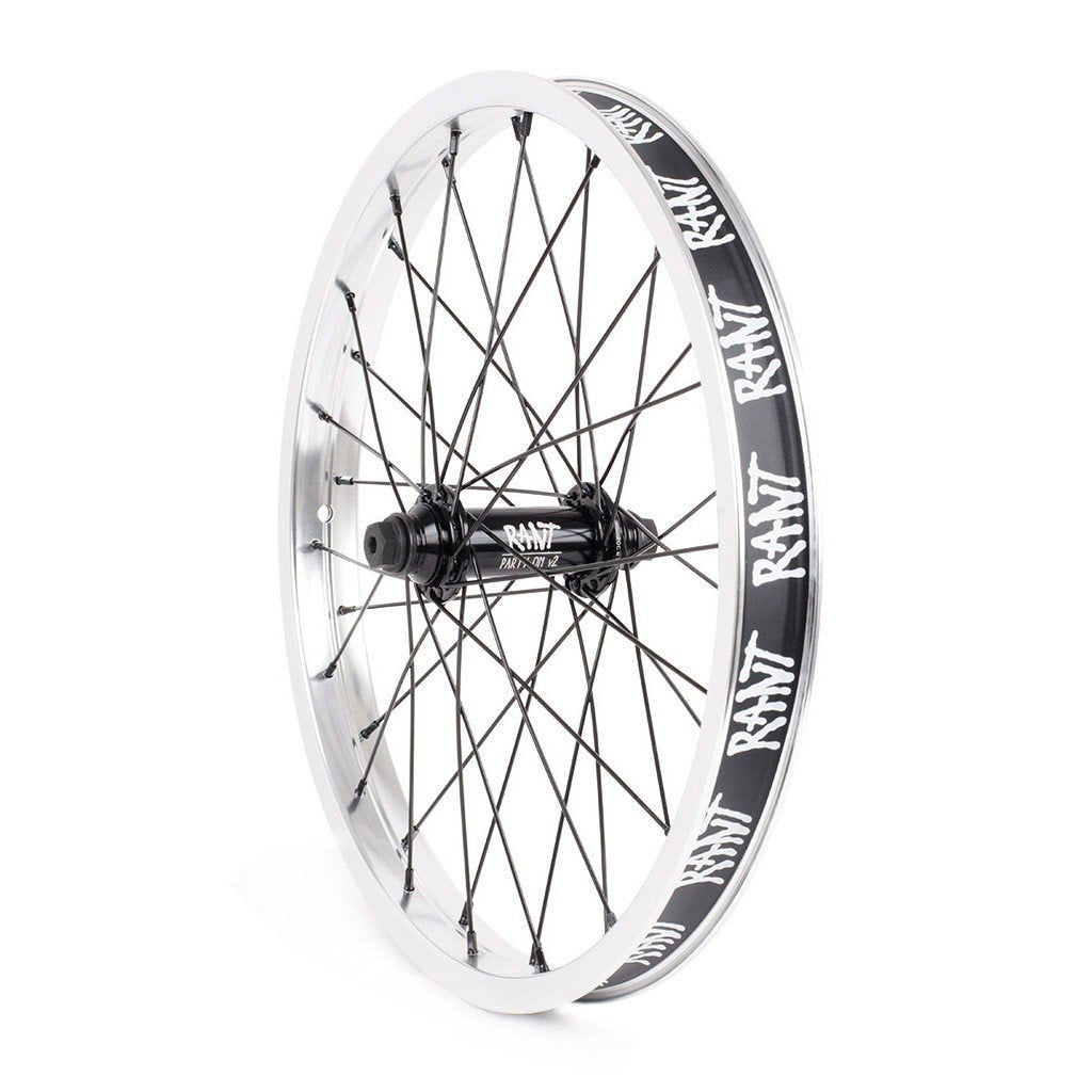 Rant BMX 18″ Party On V2 Front Wheel - Silver