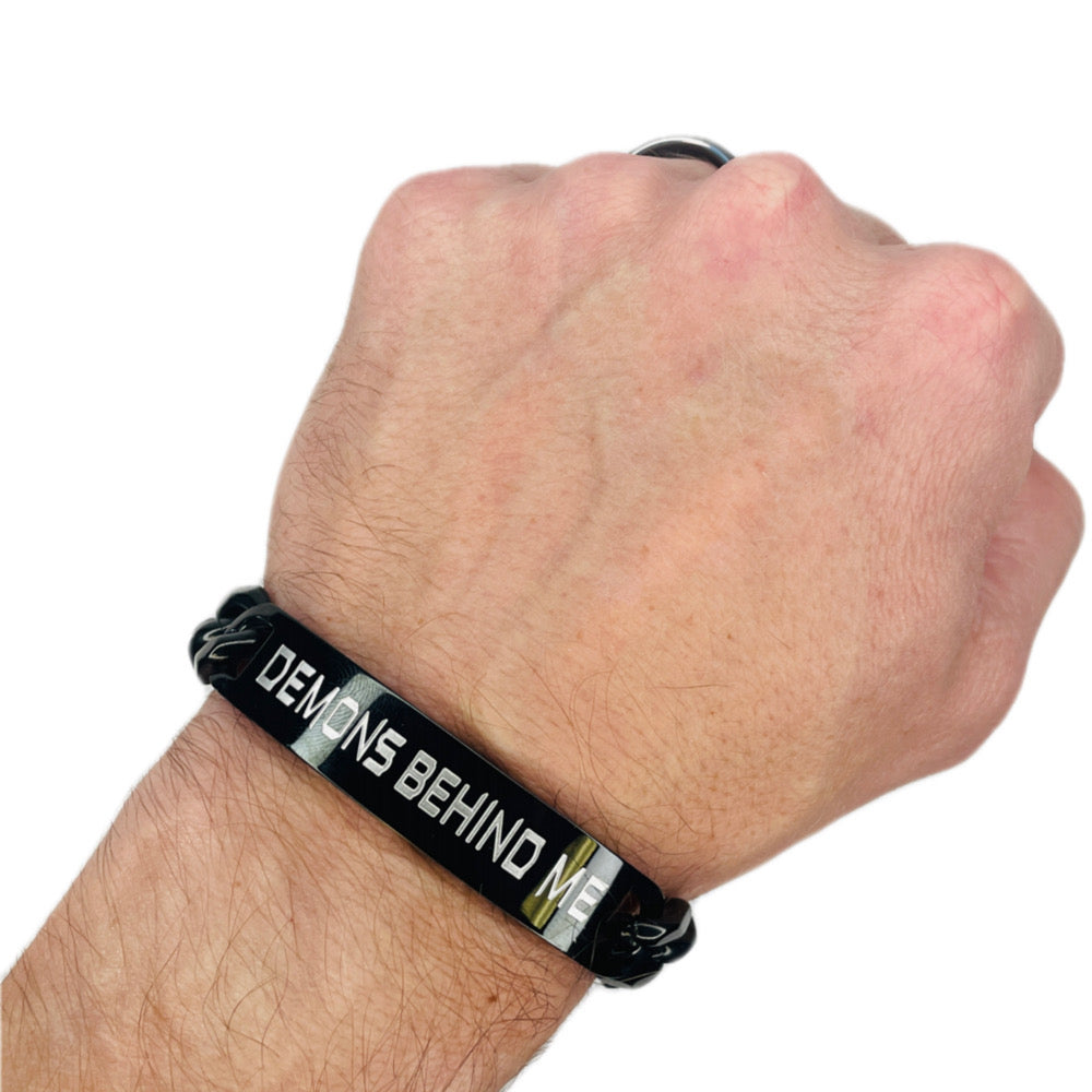 Men's Black Stainless Steel Bracelet!