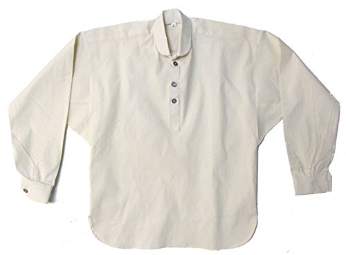 Reproduction Civil War Muslin Shirt for Reenactors OFF WHITE - Various Sizes