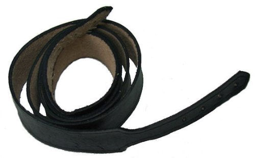 Civil War Reproduction Black Leather Cartridge Box Sling - 70 Inches