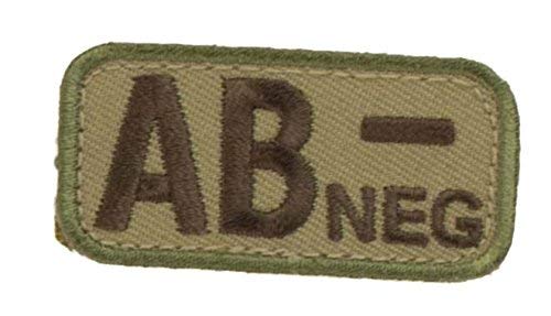 Blood Type Morale Patches with Hook Backing