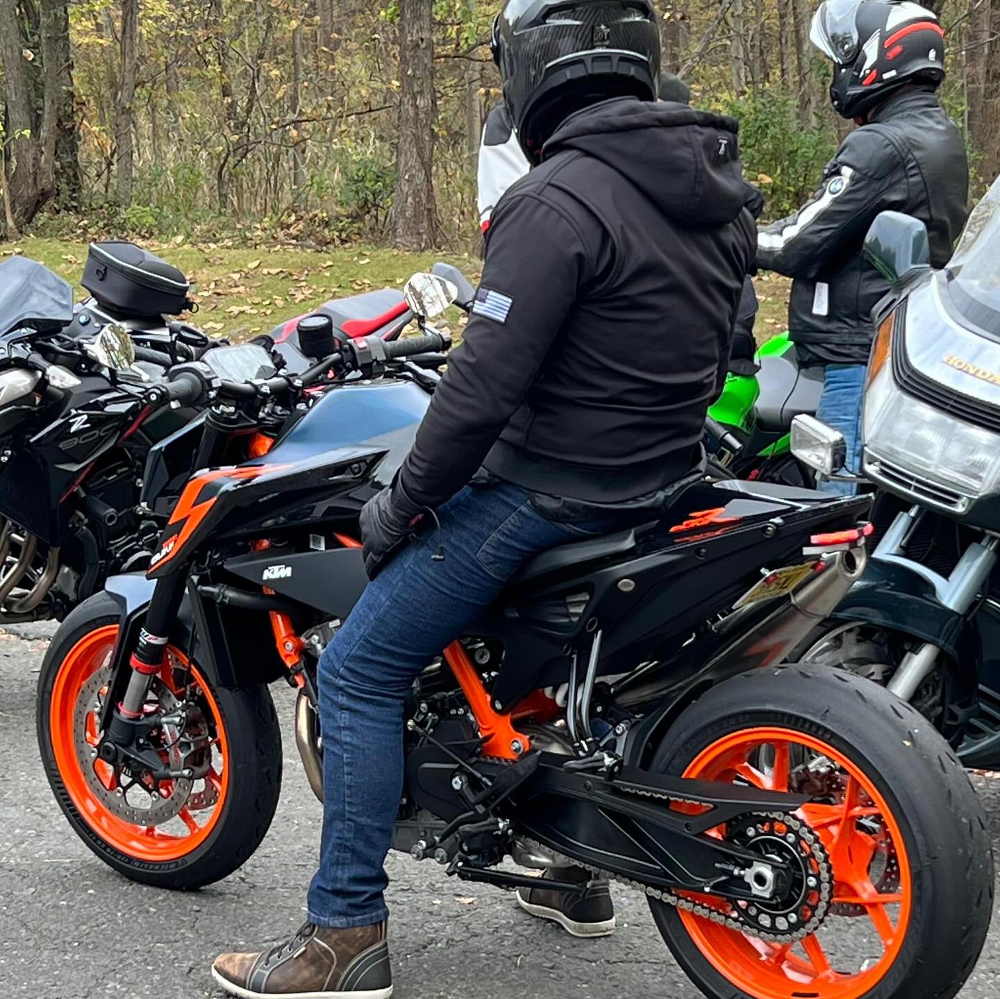 Protective SoftShell Unisex Hoodie - Black Matte with Pads