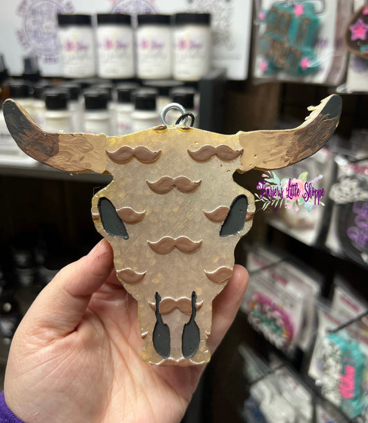 {Mustache Bull} Small Medium Large Freshie Sizes