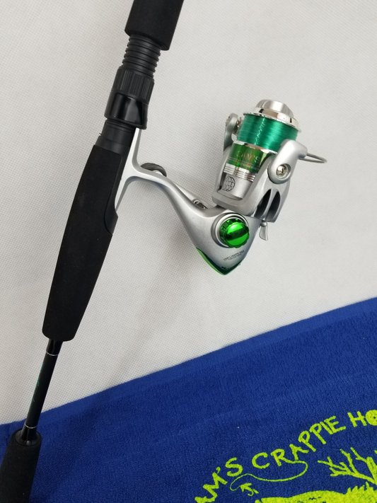 Cam's Emerald Split EVA Grip 6'0 (3BB)  Crappie Spinning Combo