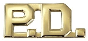 P.D. Collar Insignia (Police Department Officer) - 1 PAIR
