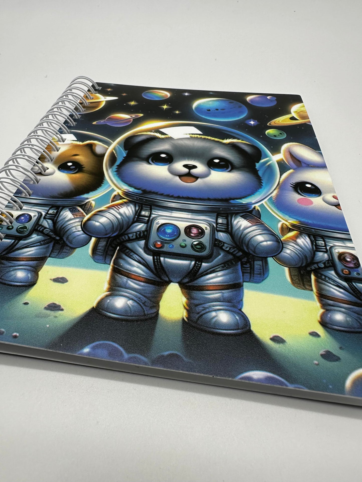 Astronaut Animals Reusable Sticker Book