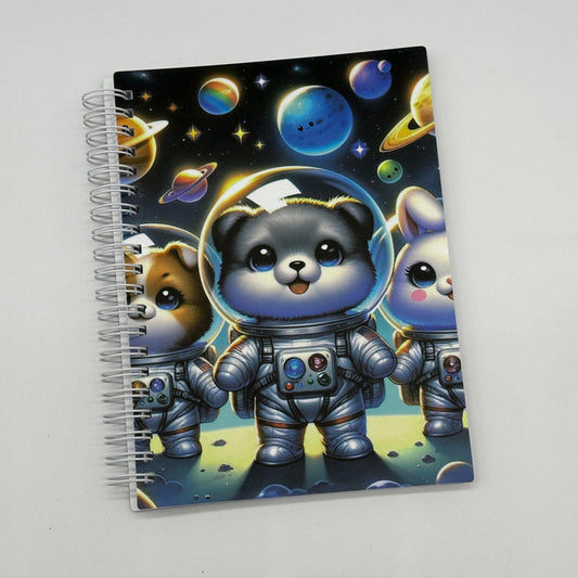 Astronaut Animals Reusable Sticker Book