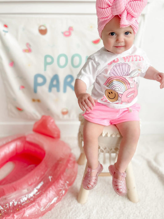 Go With The Float (Pink) Toddler T-Shirt