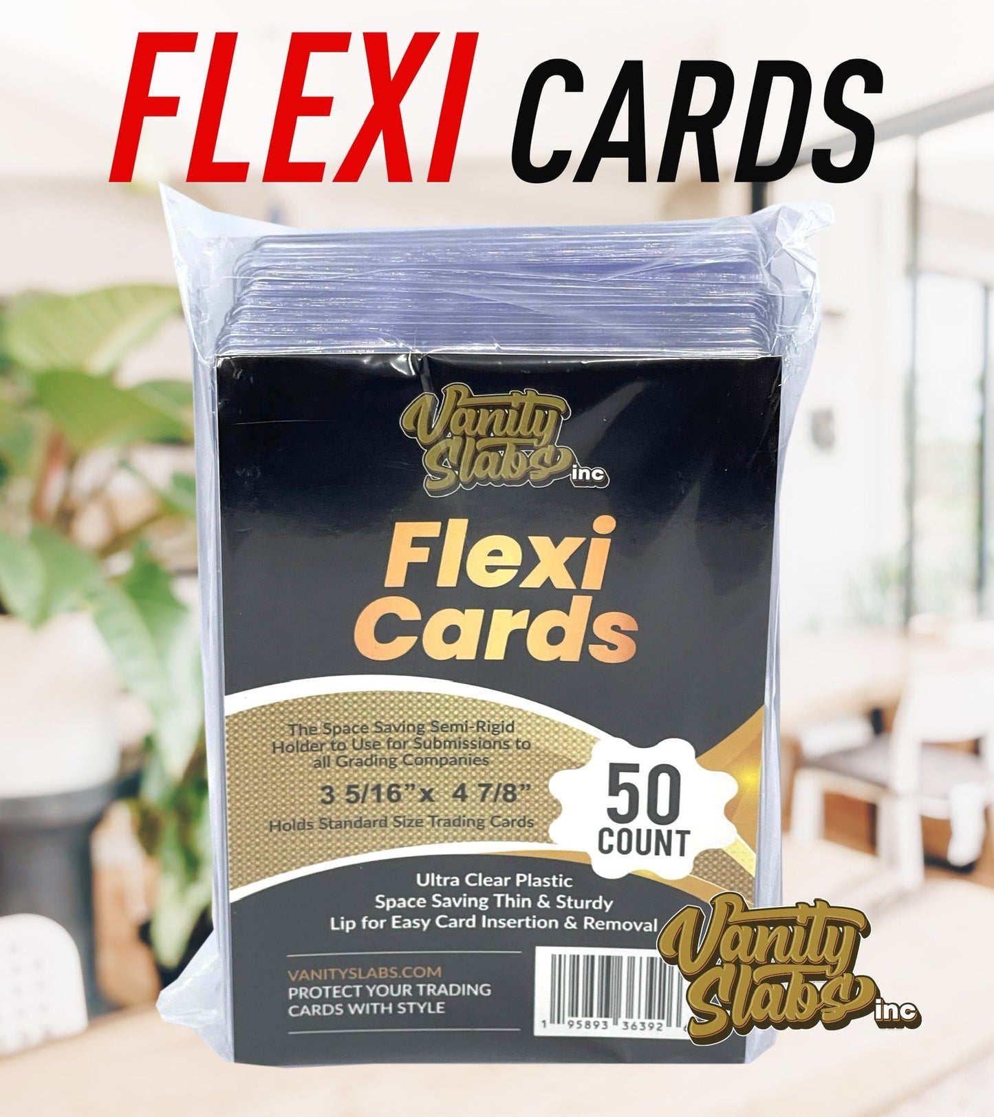 VSI Flexi Cards (50 Pack) Semi Rigid Savers for Baseball Football Hockey Basketball Cards