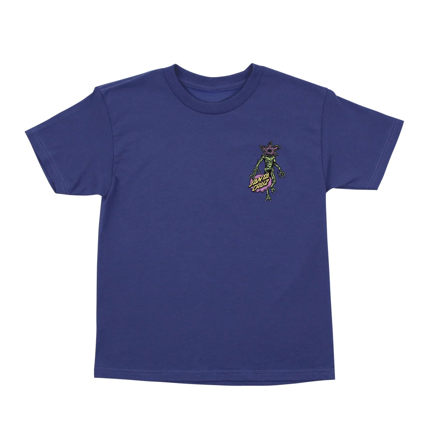 Santa Cruz x Stranger Things Demogorgon Dot Youth T-Shirt - Cobalt