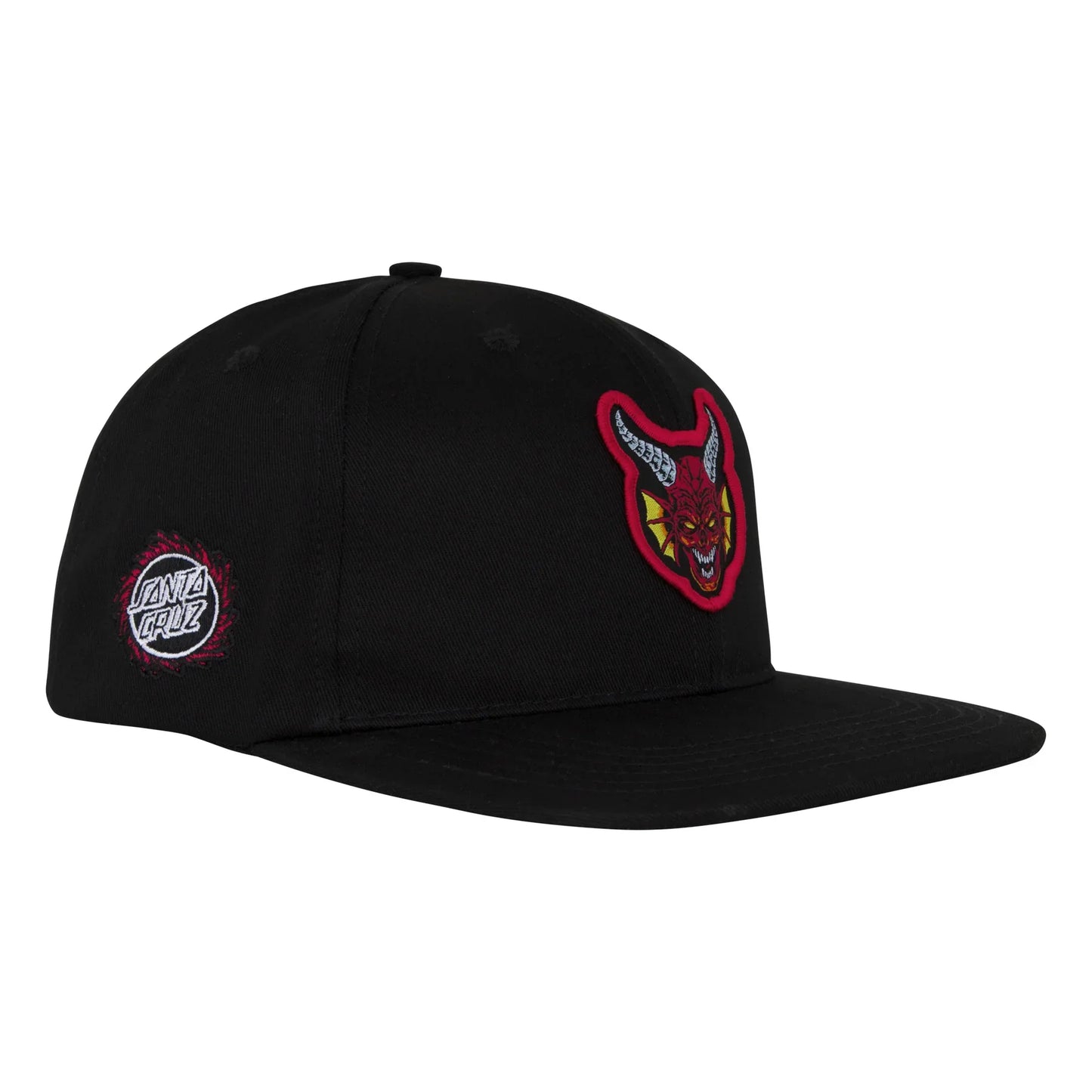 Santa Cruz x Stranger Things Hellfire Club Snapback Hat - Black