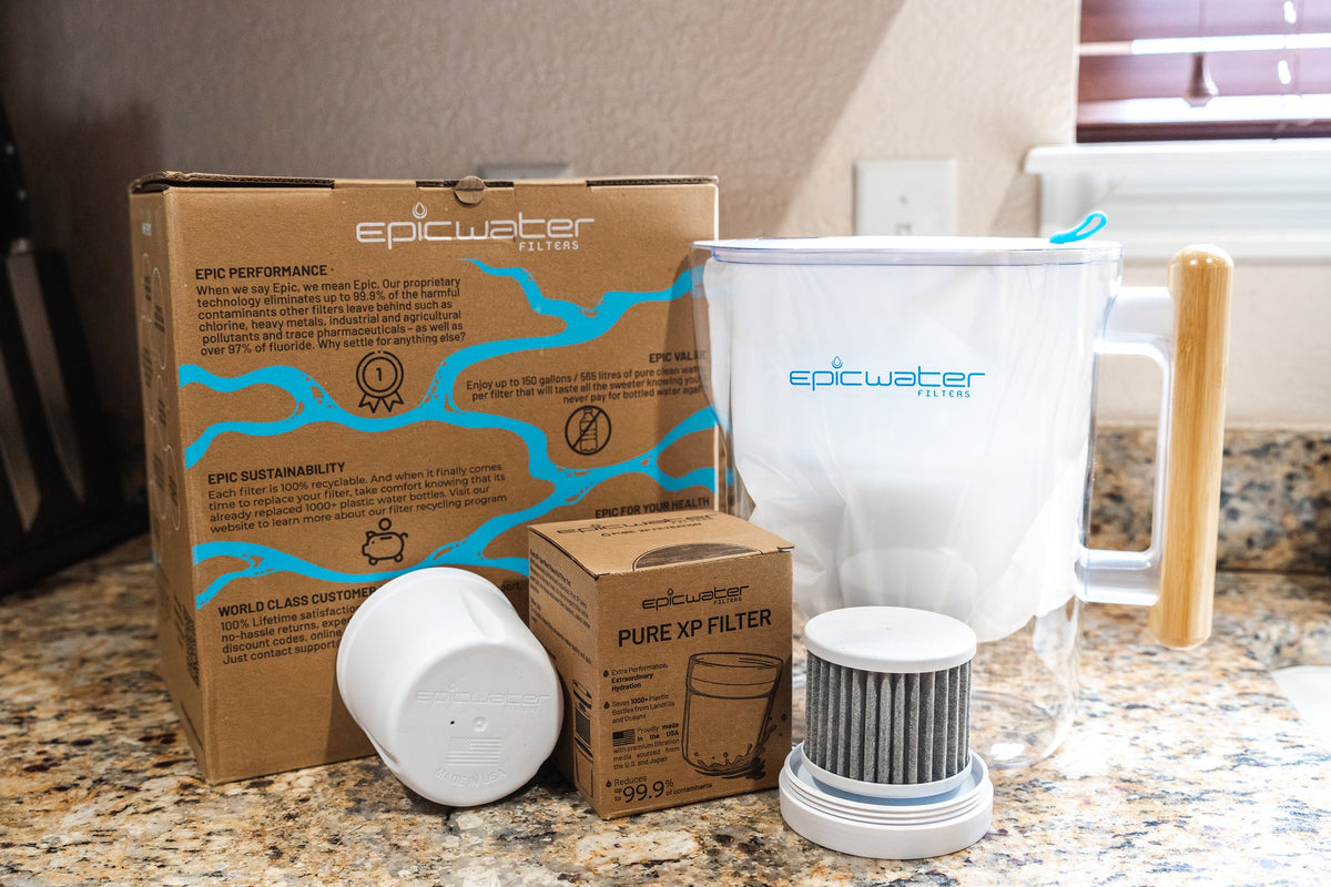 Pure XP Water Filter Pitcher | Reduces Fluoride, PFAS, & Parasites