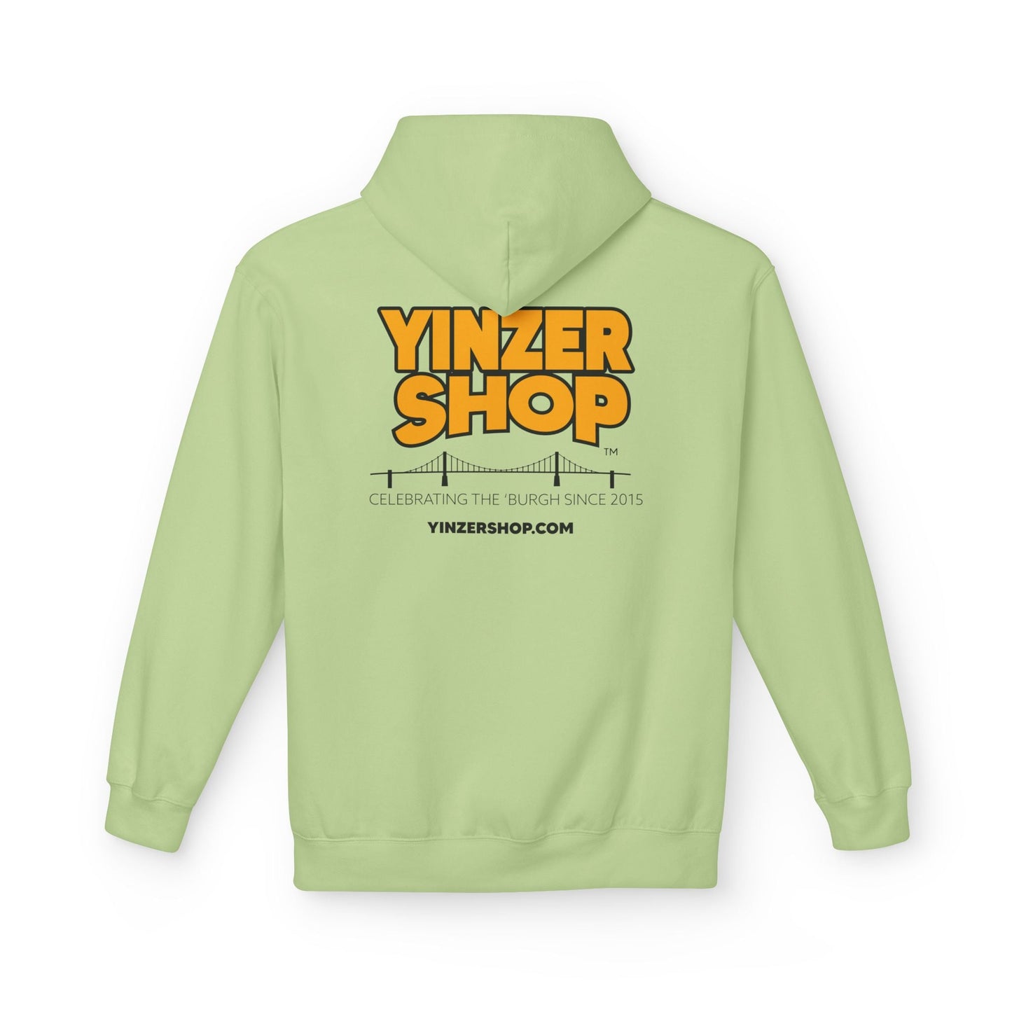 YinzerShop Serving Since 2015 - Print on back - Gildan SF500 Unisex Midweight Softstyle Fleece Hoodie