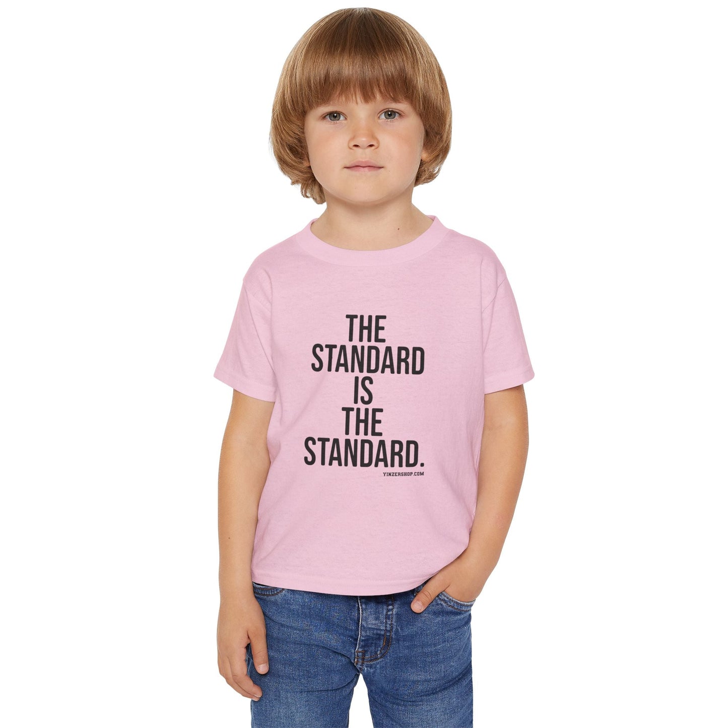 Toddler Cotton T-Shirt - The Standard Classic Fit Kids Cotton Tee by Printify