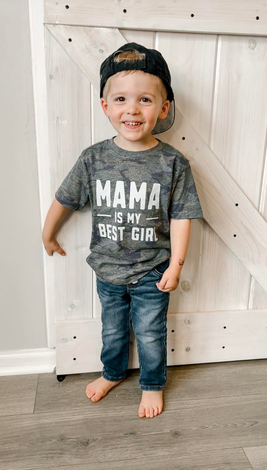 Mama Is My Best Girl Toddler T-Shirt