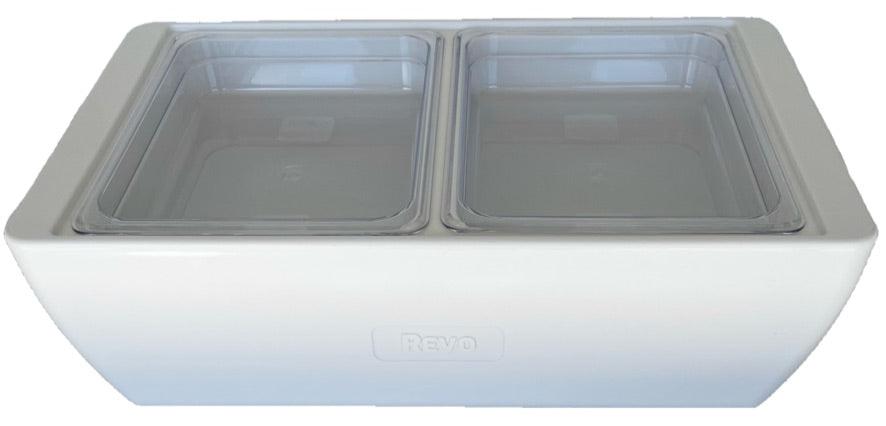 REVO HALF Food Pan Set | Two 1/2 Size Polycarbonate 2.5" deep