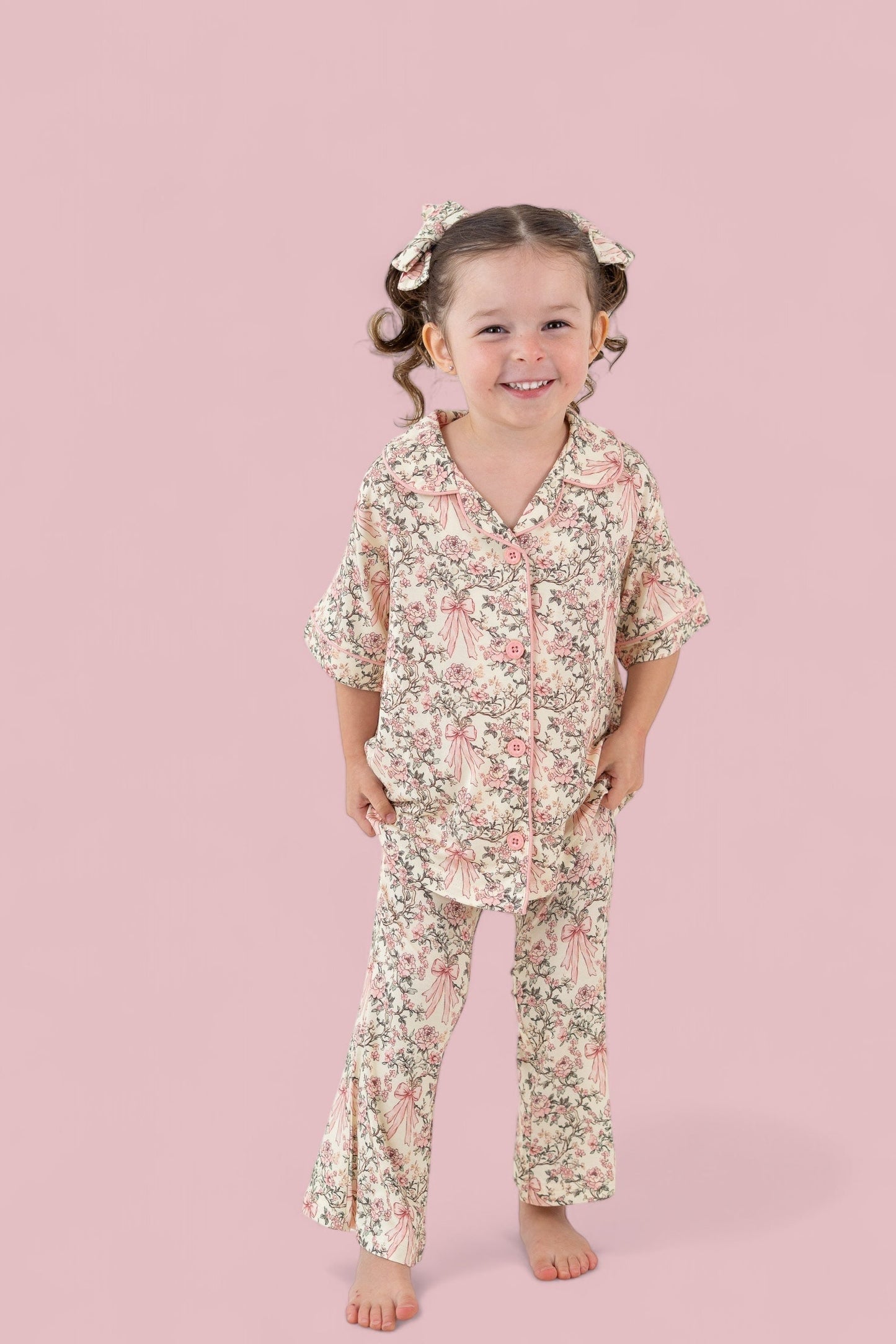 VICTORIAN BLOOM DREAM GIRL'S FLARE SET