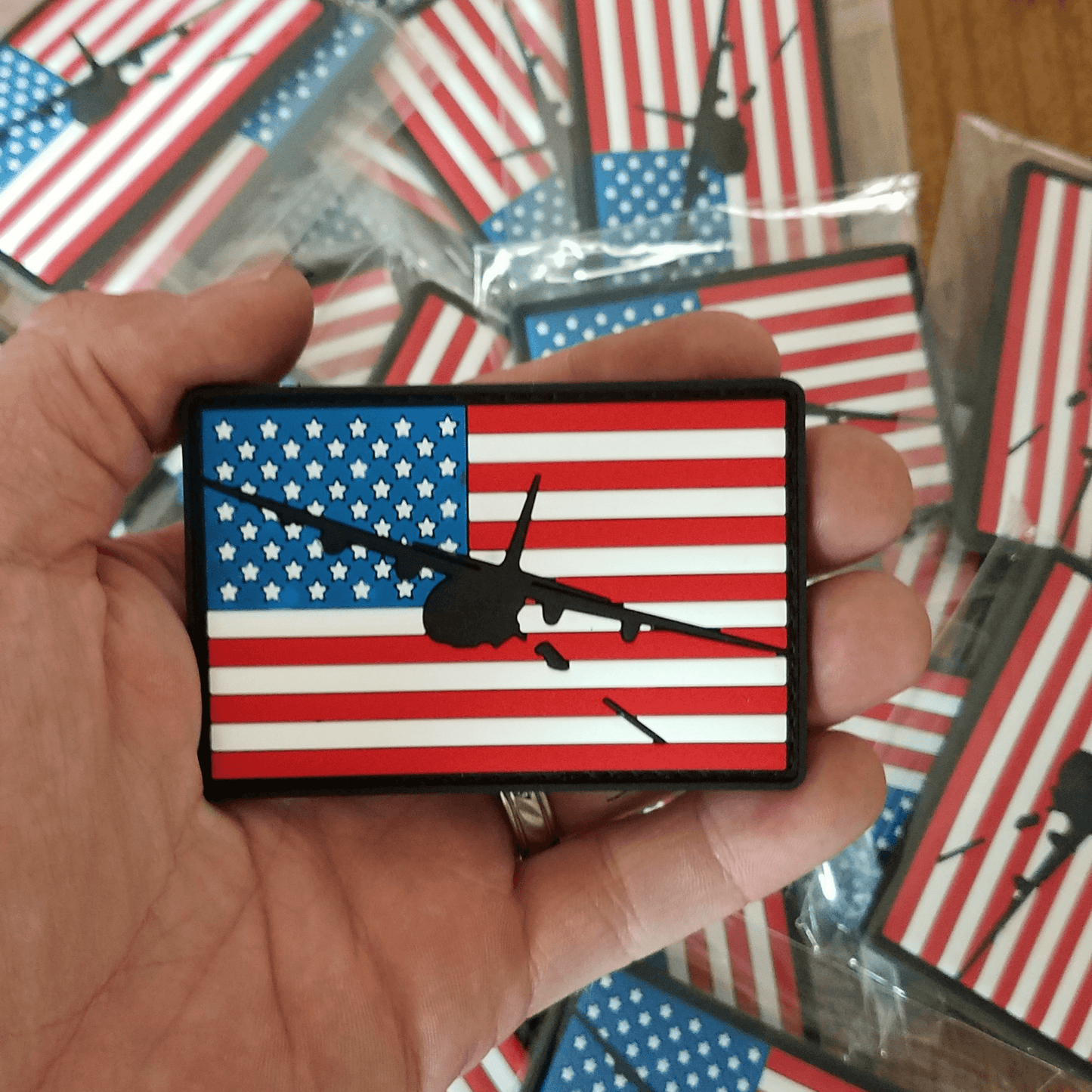AC-130 Gunship Flag Patch - PVC/Rubber