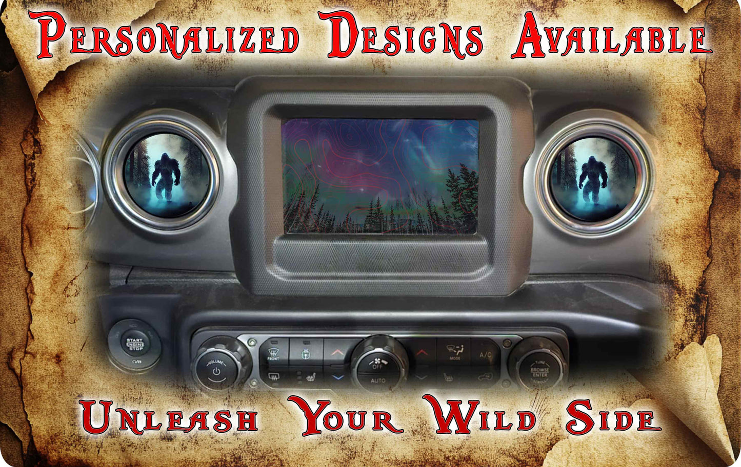 Steering wheel decal bigfoot 219