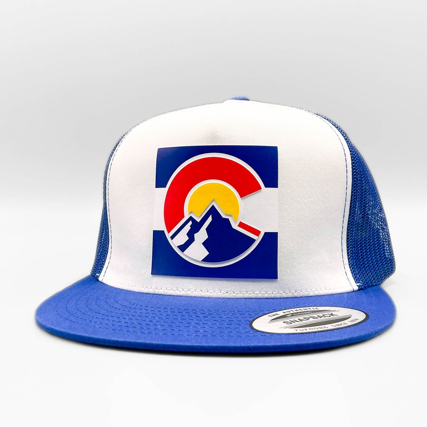 Colorado Raised Square Flag Trucker