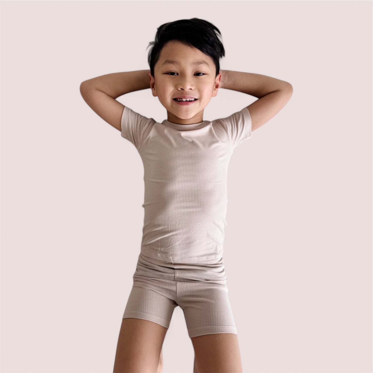 TOTALLY TAN RIB DREAM SHORT SET