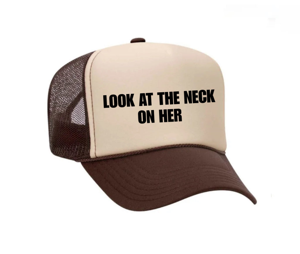 Look At The Neck On Her Trucker Hat
