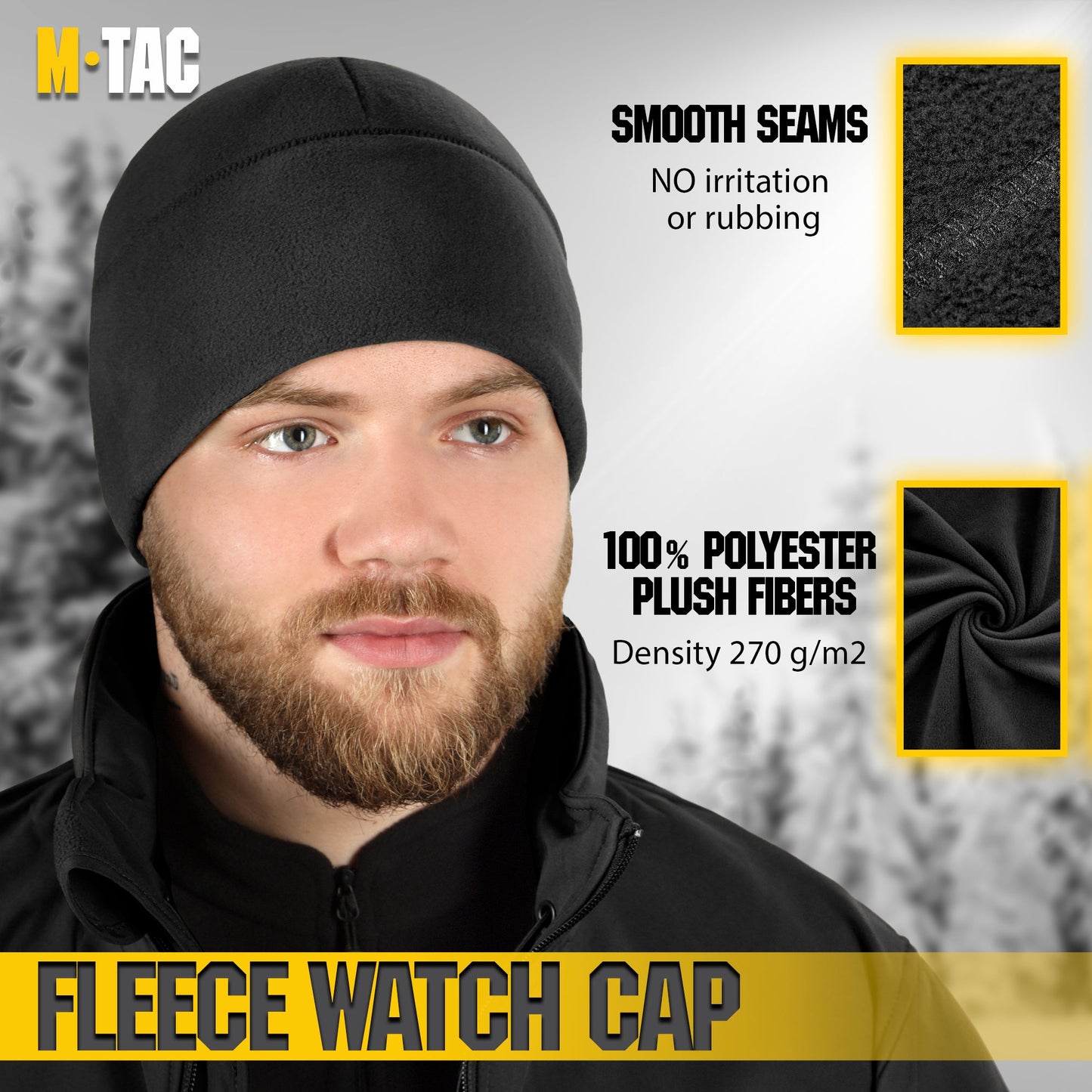 M-Tac Watch Cap Fleece with Slimtex (320 g/m2)