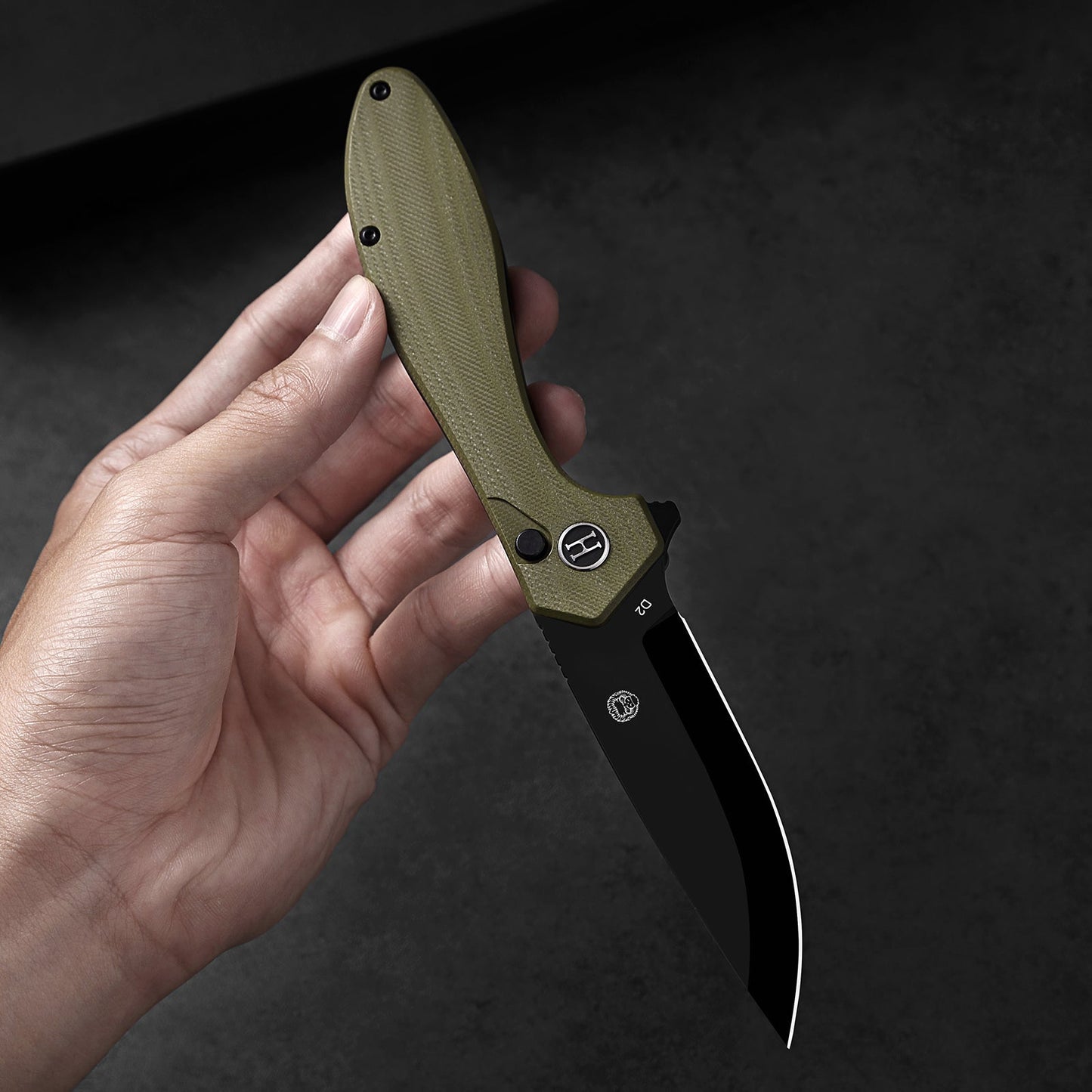 The Vector Folding Pocket Knife Giftset for Men and Women (Green and Black)