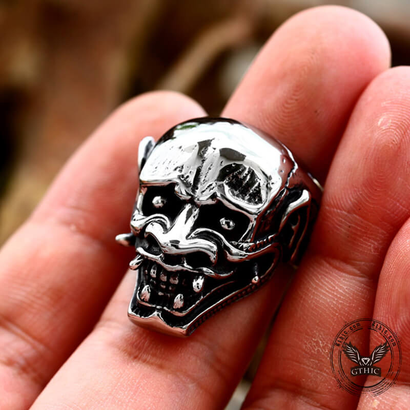 Vintage Hannya Oni Stainless Steel Ring