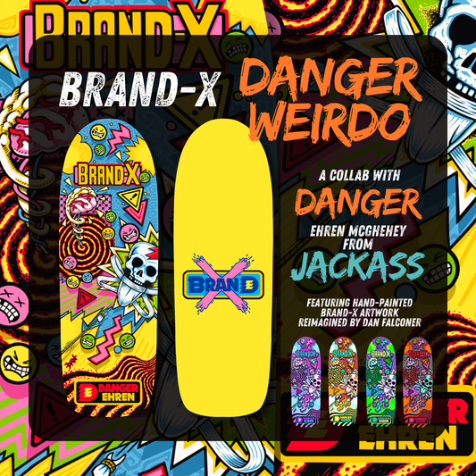 "DANGER WEIRDO" Ehren McGhehey Limited Edition HAND-PAINTED Deck (PRE-ORDER, MAY 2027)