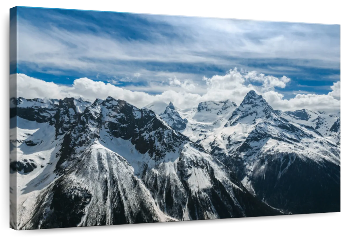 Snow Mountain Peaks Wall Art