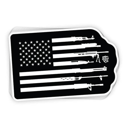 Firearm Flag Decal