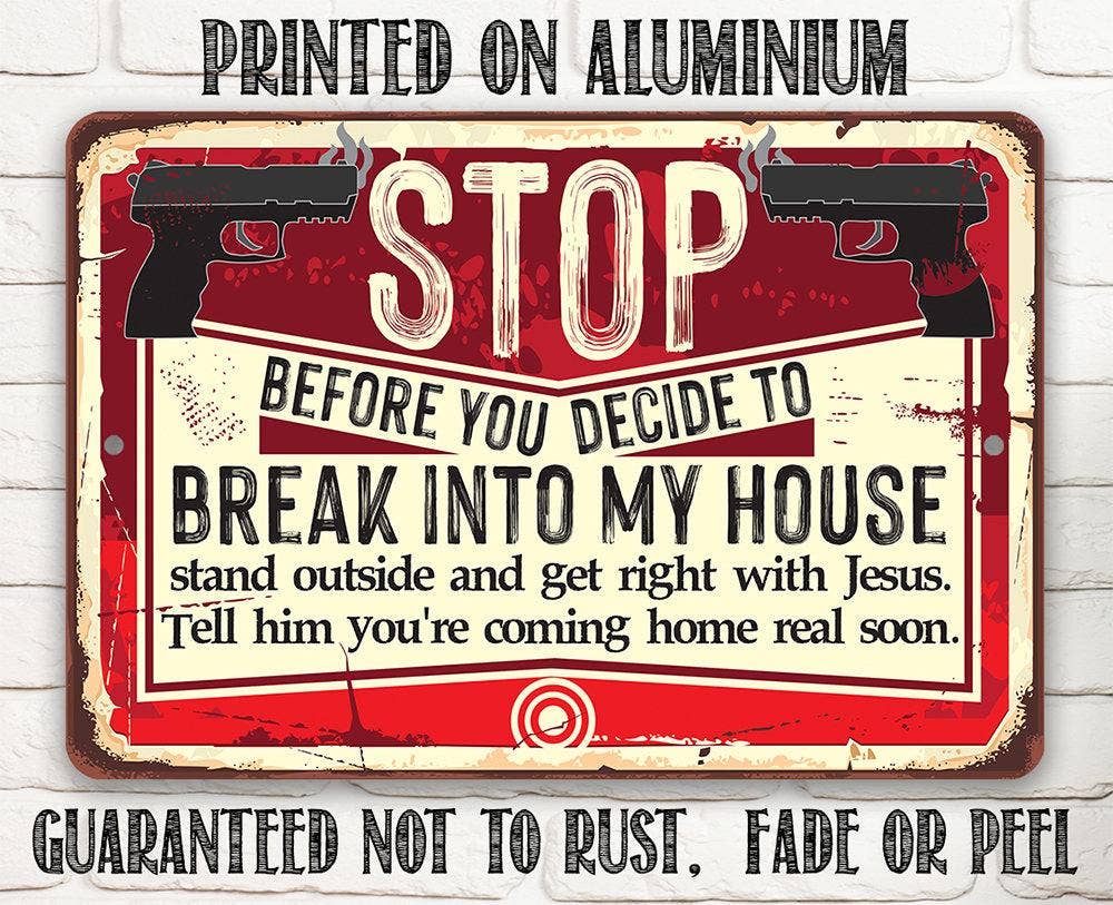 Rustic Metal Sign | Before You Decide