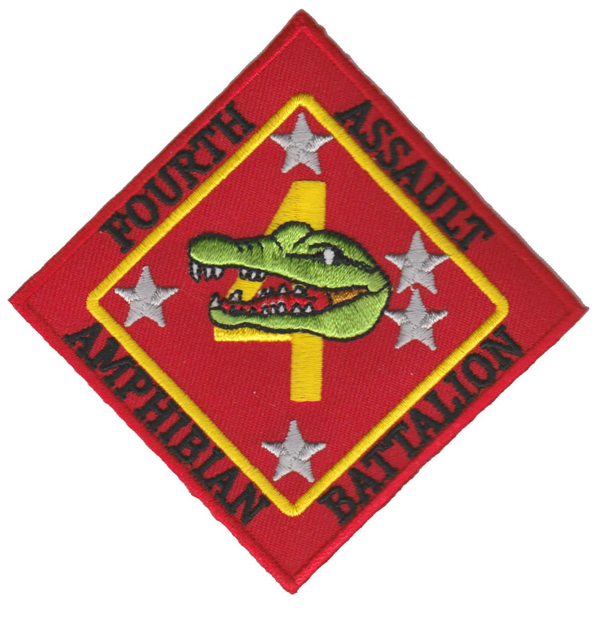 4th Amphibian Assault Battalion - USMC Sew-On Patch